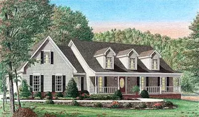 Country house plans 27-123 - front exterior, 2,105 sq ft, 3 bed, 2 bath house plans | Monster House Plans