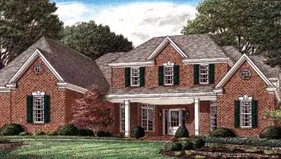Country house plans 27-152 - front exterior, 2,832 sq ft, 3 bed, 2 bath house plans | Monster House Plans