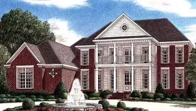 Plantation house plans 27-168 - front exterior, 4,144 sq ft, 5 bed, 4 bath house plans | Monster House Plans
