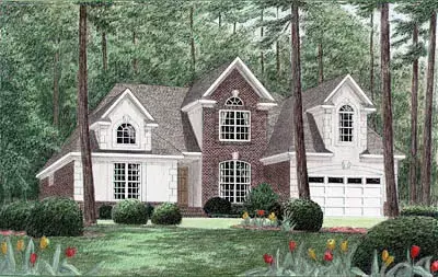 Traditional house plans 27-179 - front exterior, 2,204 sq ft, 3 bed, 2 bath house plans | Monster House Plans
