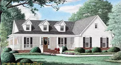 Country house plans 27-188 - front exterior, 2,093 sq ft, 3 bed, 3 bath house plans | Monster House Plans