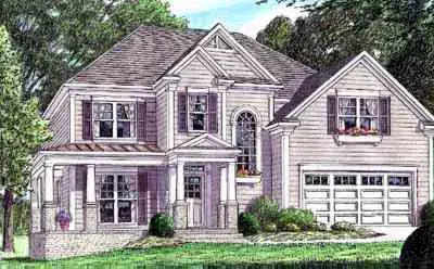 Country house plans 27-195 - front exterior, 2,310 sq ft, 3 bed, 2 bath house plans | Monster House Plans