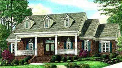 Country house plans 27-198 - front exterior, 2,973 sq ft, 3 bed, 2 bath house plans | Monster House Plans