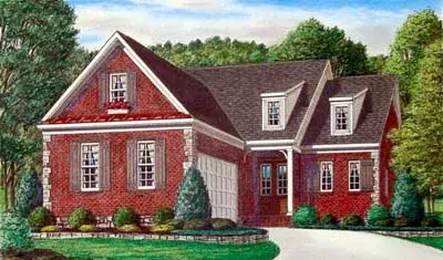 European house plans 27-217 - front exterior, 2,719 sq ft, 3 bed, 2 bath house plans | Monster House Plans