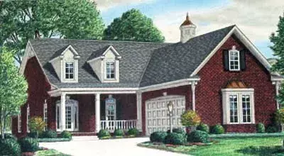 Southern house plans 27-221 - front exterior, 2,851 sq ft, 4 bed, 3 bath house plans | Monster House Plans