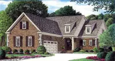 European house plans 27-230 - front exterior, 2,719 sq ft, 3 bed, 2 bath house plans | Monster House Plans
