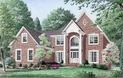 Southern house plans 27-233 - front exterior, 3,143 sq ft, 4 bed, 2 bath house plans | Monster House Plans