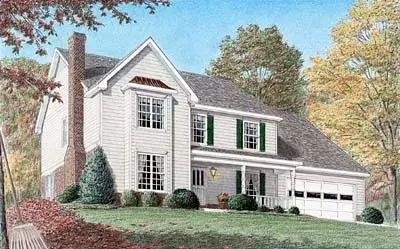 Country house plans 27-240 - front exterior, 2,051 sq ft, 3 bed, 2 bath house plans | Monster House Plans