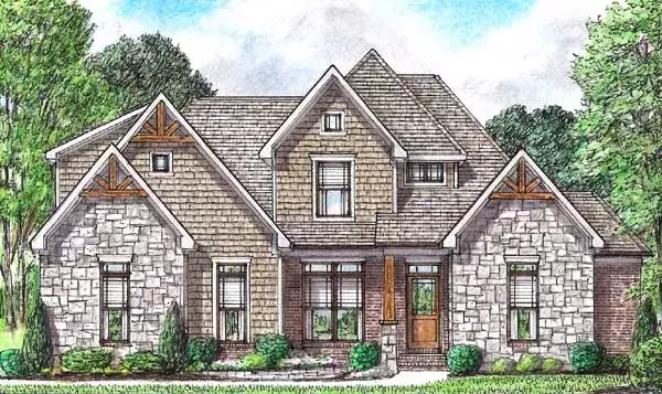 Country house plans 27-258 - front exterior, 2,054 sq ft, 3 bed, 3 bath house plans | Monster House Plans