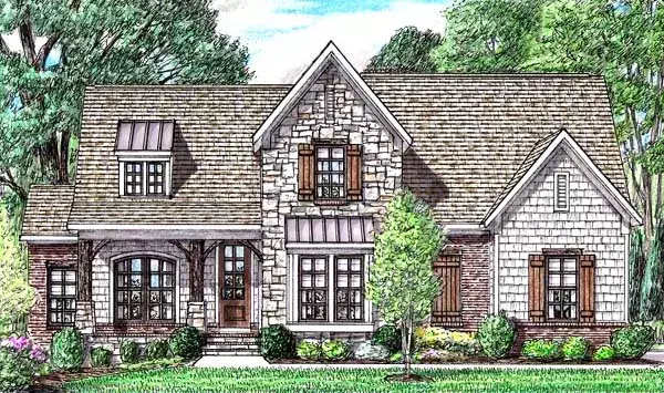 Country house plans 27-259 - front exterior, 2,135 sq ft, 3 bed, 3 bath house plans | Monster House Plans
