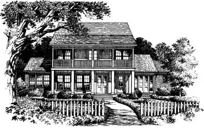 Southern house plans 28-132 - front exterior, 4,141 sq ft, 4 bed, 4 bath house plans | Monster House Plans