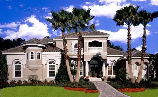 Florida house plans 28-179 - front exterior, 5,571 sq ft, 5 bed, 4 bath house plans | Monster House Plans