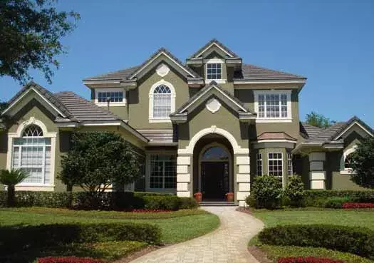European house plans 28-193 - front exterior, 4,891 sq ft, 4 bed, 4 bath house plans | Monster House Plans