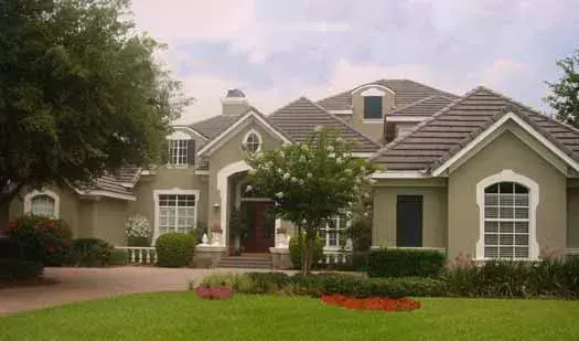 French Country house plans 28-195 - front exterior, 6,123 sq ft, 6 bed, 6 bath house plans | Monster House Plans