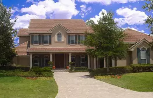 Colonial house plans 28-204 - front exterior, 5,759 sq ft, 6 bed, 5 bath house plans | Monster House Plans