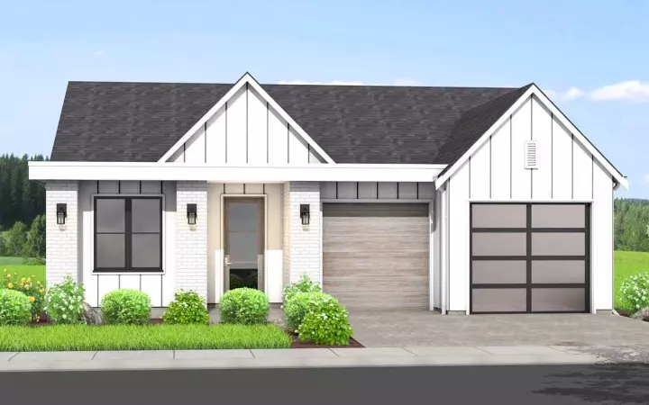 Modern house plans 29-124 - front exterior, 2,532 sq ft, 4 bed, 3 bath house plans | Monster House Plans