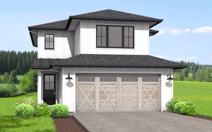 Modern Farmhouse house plans 29-150 - front exterior, 1,717 sq ft, 3 bed, 2 bath house plans | Monster House Plans