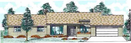 Contemporary house plans 3-114 - front exterior, 2,441 sq ft, 3 bed, 3 bath house plans | Monster House Plans