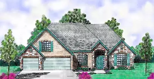 Traditional house plans 3-181 - front exterior, 2,754 sq ft, 4 bed, 3 bath house plans | Monster House Plans