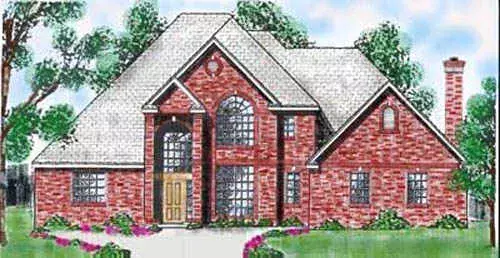 Traditional house plans 3-191 - front exterior, 3,082 sq ft, 4 bed, 3 bath house plans | Monster House Plans
