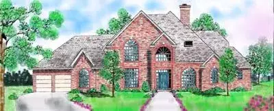 Traditional house plans 3-199 - front exterior, 3,236 sq ft, 4 bed, 3 bath house plans | Monster House Plans
