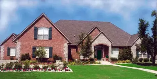 European house plans 3-206 - front exterior, 3,342 sq ft, 4 bed, 3 bath house plans | Monster House Plans