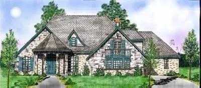 French Country house plans 3-212 - front exterior, 3,618 sq ft, 4 bed, 3 bath house plans | Monster House Plans