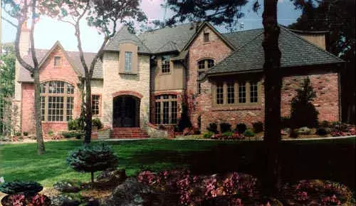 French Country house plans 3-229 - front exterior, 4,196 sq ft, 4 bed, 4 bath house plans | Monster House Plans