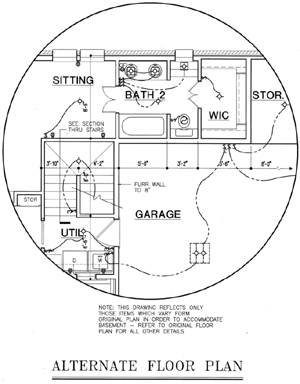 Country Style Home Design Plan: 30-176