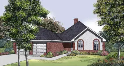 Traditional house plans 30-210 - front exterior, 1,960 sq ft, 2 bed, 2 bath house plans | Monster House Plans