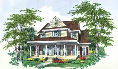 Country house plans 30-237 - front exterior, 2,194 sq ft, 3 bed, 3 bath house plans | Monster House Plans