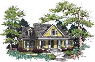 Southern house plans 30-255 - front exterior, 2,393 sq ft, 3 bed, 2 bath house plans | Monster House Plans