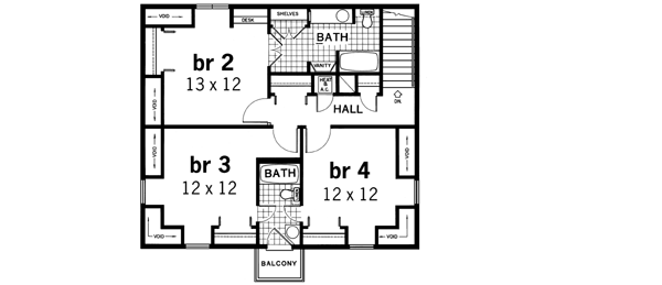 Upper/Second Floor Plan:30-283