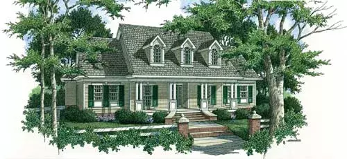 Country house plans 30-299 - front exterior, 3,259 sq ft, 5 bed, 4 bath house plans | Monster House Plans