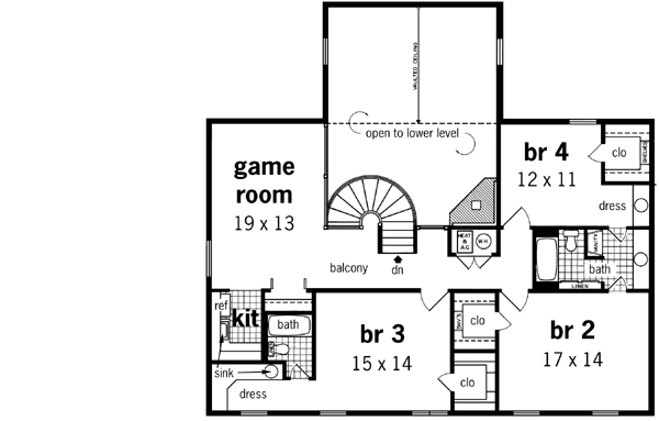 Upper/Second Floor Plan:30-300