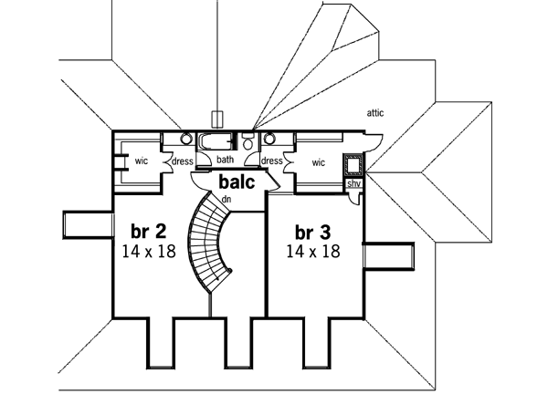 Upper/Second Floor Plan:30-305