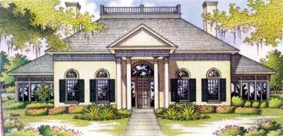 Mediterranean house plans 30-306 - front exterior, 3,475 sq ft, 4 bed, 4 bath house plans | Monster House Plans