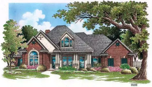 Traditional house plans 30-330 - front exterior, 2,891 sq ft, 4 bed, 3 bath house plans | Monster House Plans