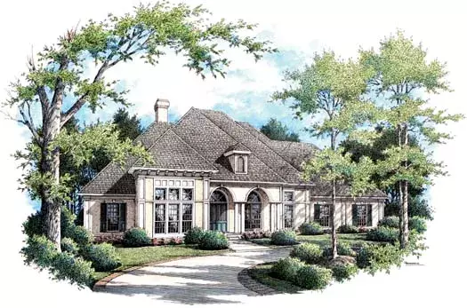 Mediterranean house plans 30-331 - front exterior, 2,982 sq ft, 4 bed, 3 bath house plans | Monster House Plans