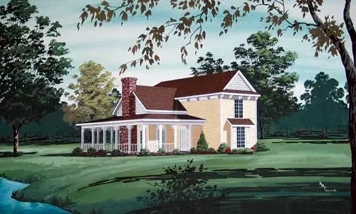 Country house plans 30-337 - front exterior, 2,167 sq ft, 3 bed, 2 bath house plans | Monster House Plans