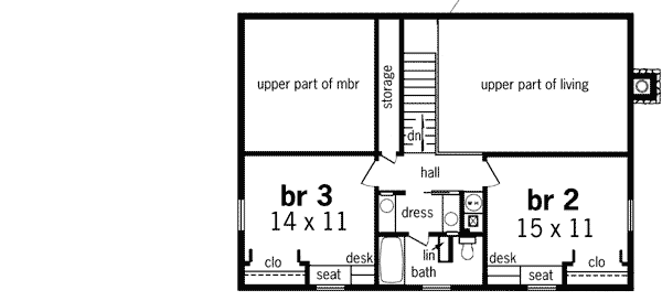 Upper/Second Floor Plan:30-357