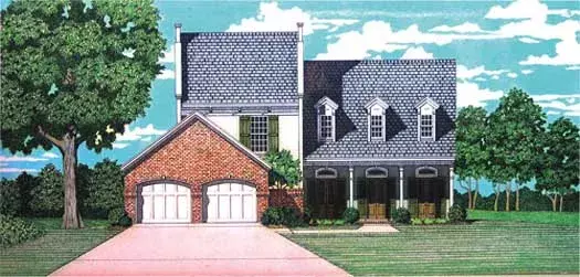 Southern house plans 30-375 - front exterior, 2,549 sq ft, 3 bed, 2 bath house plans | Monster House Plans
