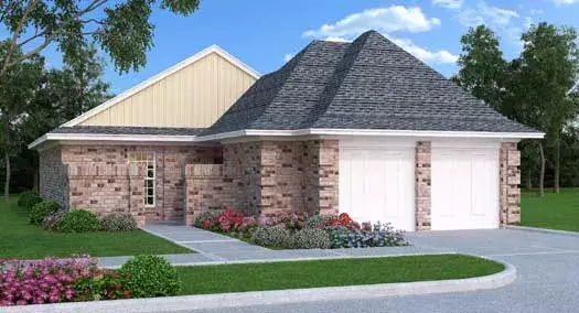 Traditional house plans 30-397 - front exterior, 1,200 sq ft, 2 bed, 2 bath house plans | Monster House Plans
