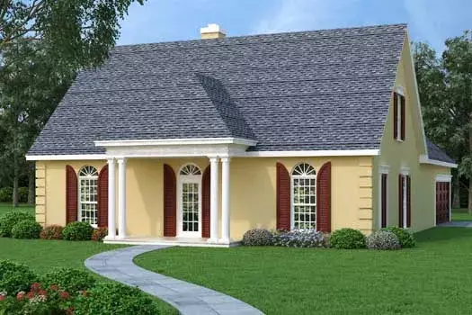 Southern house plans 30-403 - front exterior, 1,734 sq ft, 3 bed, 2 bath house plans | Monster House Plans