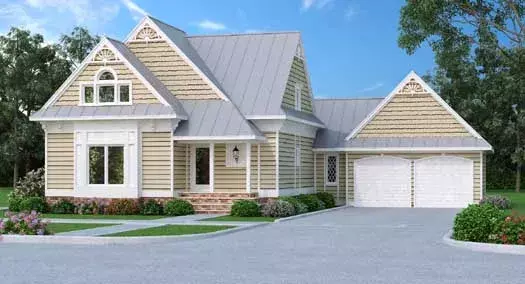 Country house plans 30-405 - front exterior, 2,020 sq ft, 4 bed, 3 bath house plans | Monster House Plans