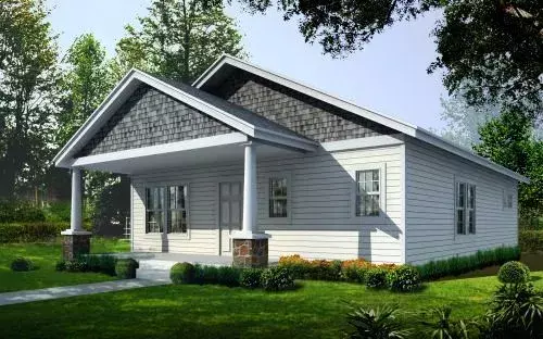 Craftsman house plans 31-106 - front exterior, 1,200 sq ft, 2 bed, 2 bath house plans | Monster House Plans