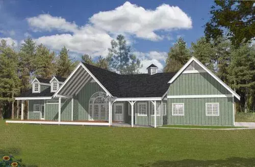 Contemporary house plans 31-138 - front exterior, 4,012 sq ft, 4 bed, 3 bath house plans | Monster House Plans
