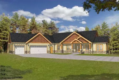 Traditional house plans 31-144 - front exterior, 4,219 sq ft, 4 bed, 3 bath house plans | Monster House Plans