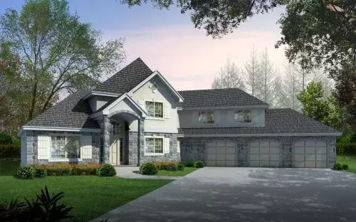 French Country house plans 31-152 - front exterior, 2,823 sq ft, 4 bed, 3 bath house plans | Monster House Plans