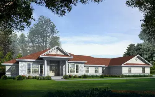 Southern house plans 31-157 - front exterior, 3,649 sq ft, 4 bed, 2 bath house plans | Monster House Plans